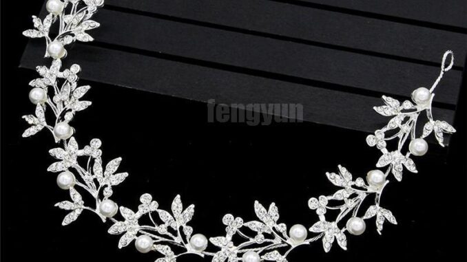 ★ที่คาดผม ประดับไข่มุกคริสตัล สีเงิน สําหรับเจ้าสาว งานแต่งงาน ★ที่คาดผม ประดับไข่มุกคริสตัล สีเงิน สําหรับเจ้าสาว งานแต่งงาน