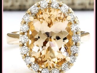 Sunshine_Valentine's Day Gift Oval Artificial Topaz Rhinestone Women Finger Ring Jewelry