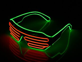 Tik Tok แว่นตากันแดด นีออน เรืองแสง LED สําหรับปาร์ตี้ฮาโลวีน คริสต์มาส