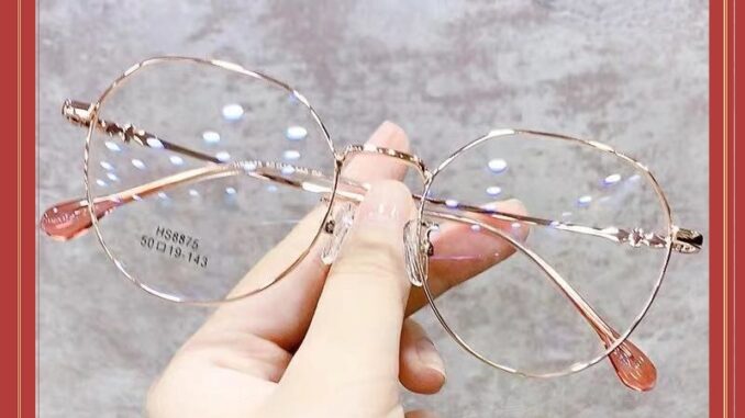 แว่นสายตา เลนส์กรองแสงสีฟ้ แว่นสายตาสั้น แว่นสายตายาว แว่นอ่านหนังสือ 50 ถึง 600 สวมใส่ได้ทั้งชายและหญิง กรอบพร้อมเลนส์ 092