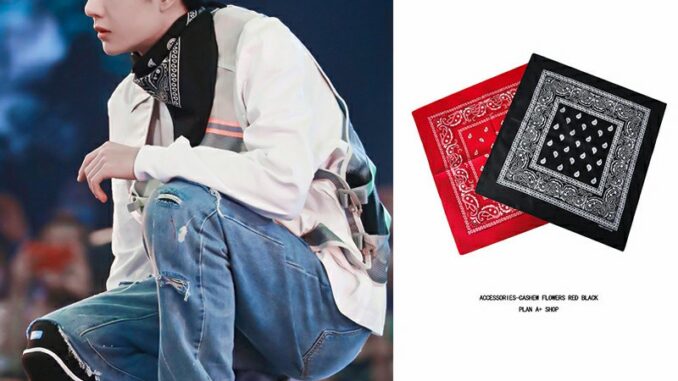 ผ้าโผกหัว ผ้าพันคอ ผ้าเช็ดหน้าวินเทจ square towel