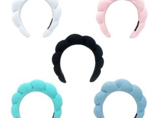 POOP Spa Headband For Washing Face Terry Towel Headband Sponge Hairband Skincare Headband Non Slip Yoga Sweatband Headba