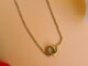 (WELRY.acc) พร้อมส่ง สร้อยคอสีทองลายวงกลมคล้องแบบเรียบรุ่น Bagel