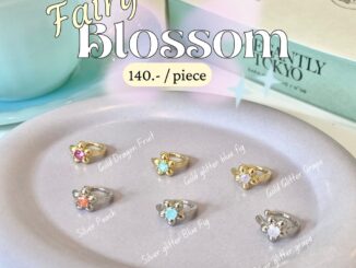 Fairy Blossom Ear Cuff เกี่ยวใบหู บีบเพื่อปรับขนาด - thegreenbox.tgb