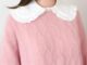 ปกเสื้อเชิ้ตปลอม แต่งระบาย แต่งกระดุม ถอดออกได้ ขนาดใหญ่ สไตล์โลลิต้า สําหรับผู้หญิง
