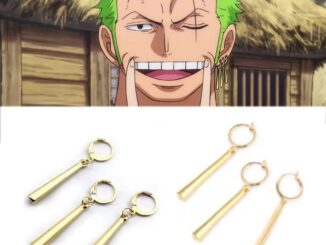 อะนิเมะ One Piece ต่างหู Roronoa Zoro ต่างหูสตั๊ด คอสเพลย์ อุปกรณ์เสริม