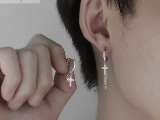 ตุ้มหูห่วงเงินแท้ ►✗ต่างหูเงินพู่ไขว้ผู้ชายแนวโน้มบุคลิกภาพผู้ชายอินเทรนด์การออกแบบเฉพาะความรู้สึกเดียวอาวุโสต่างหูผู้ชา