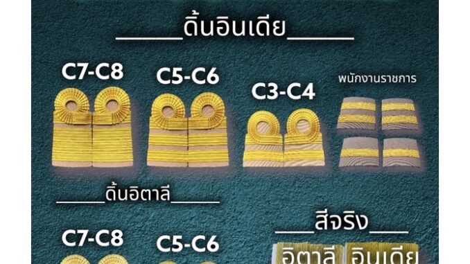 ⚡️ส่งเร็ว⚡️อินทรธนู อินทรธนูชุดกากี บ่ากากี บ่าชุดกากี บ่าข้าราชการ