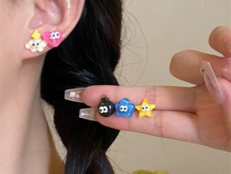 ต่างหูสตั๊ดเรซิ่น S925 ลายการ์ตูนน่ารัก สําหรับเด็กผู้หญิง