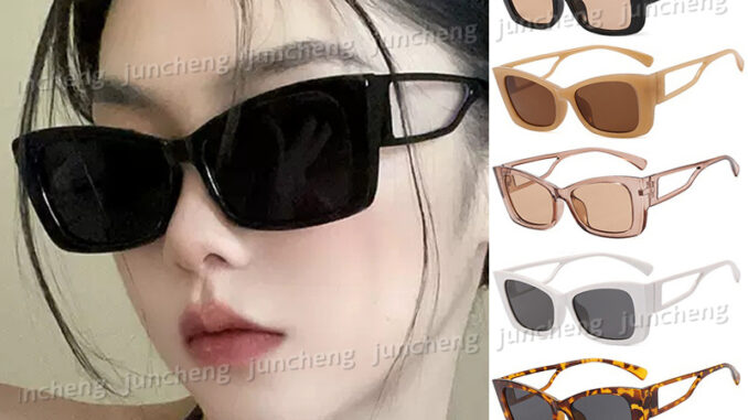 แว่นตากันแดด UV400 ทรงตาแมว สไตล์ยุโรป และอเมริกา สําหรับผู้หญิง และผู้ชาย