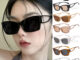 แว่นตากันแดด UV400 ทรงตาแมว สไตล์ยุโรป และอเมริกา สําหรับผู้หญิง และผู้ชาย