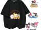 แผ่นแพทช์รีดร้อน ลาย Sanrio Kuromi MyMelody ซักทําความสะอาดได้ สําหรับตกแต่งเสื้อยืด DIY