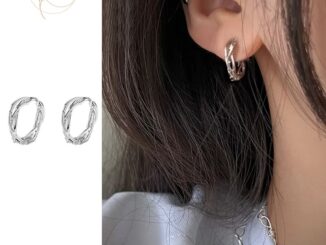 Roselife ต่างหูห่วงเงิน S925 ทรงกลม ขนาดเล็ก ไม่ทําให้เกิดอาการแพ้ เครื่องประดับแฟชั่น สําหรับผู้หญิง และผู้ชาย 1 คู่