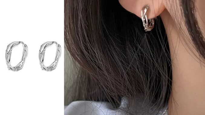 Roselife ต่างหูห่วงเงิน S925 ทรงกลม ขนาดเล็ก ไม่ทําให้เกิดอาการแพ้ เครื่องประดับแฟชั่น สําหรับผู้หญิง และผู้ชาย 1 คู่
