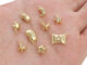 จี้รูปดาว ดวงจันทร์ ผีเสื้อ ชุบทอง 14k เครื่องประดับแฟชั่น DIY