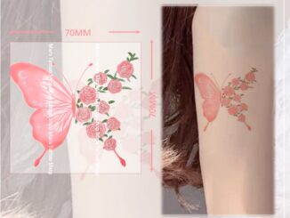 【Mars Tattoo】สติกเกอร์รอยสักชั่วคราว ลายผีเสื้อ ผีเสื้อ ติดทนนาน CX013