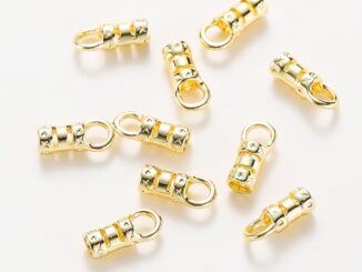 St.kunkka บักเกิล สีทองแท้ 18K ไม่ซีดจาง สําหรับทําจี้สร้อยคอ สร้อยข้อมือ DIY 10 ชิ้น ต่อถุง