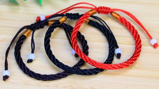 Luck Brings Good Luck Yingluo สร้อยข้อมือเชือกถัก ปรับได้ เครื่องประดับ สําหรับผู้ชาย และผู้หญิง