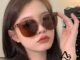 A HELLO GIRL แว่นตากันแดด ป้องกันรังสีอัลตราไวโอเลต แบบพับได้ ระดับไฮเอนด์ สไตล์เกาหลีใต้ สําหรับผู้หญิง ไลฟ์สด