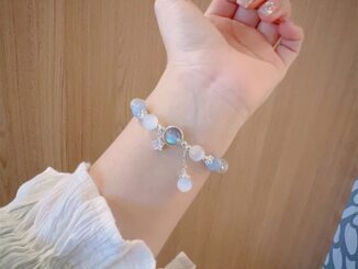 Newsandlichao สร้อยข้อมือลูกปัดคริสตัลโอปอลเทียม เบา ยืดหยุ่น เรียบง่าย เครื่องประดับแฟชั่น สําหรับผู้หญิง