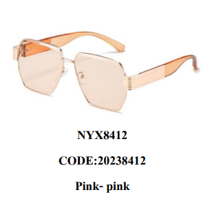 HV SUNGLASSES Kardeshian Newyork NYX8412 CODE:20238412 Pink-pink