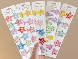 กิ๊บติดผมหน้าม้า รูปดาวห้าแฉก สีแคนดี้ แบบเรียบง่าย สไตล์เกาหลี สําหรับเด็กผู้หญิง