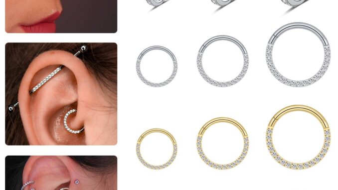 Bodyace 1 ชิ้น สเตนเลส เจาะจมูก คริสตัล จมูก Septum แหวน Clicker Daith Helix เจาะห่วง ต่างหู Bodyace 1 ชิ้น สเตนเลส เจาะจมูก คริสตัล จมูก Septum แหวน Clicker Daith Helix เจาะห่วง ต่างหู