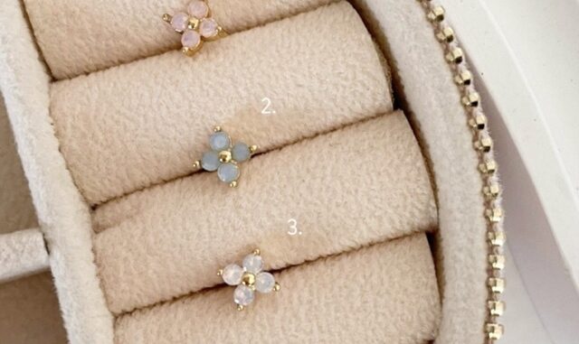 จิวหู clover piercing