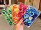 50 ชิ้น เดซี่ ขนาดเล็ก กระเป๋า ไล่ระดับ ผ้าขนหนู Scrunchie ยางรัดผมหางม้า เชือกรัดผม สาว ที่มีสีสัน
