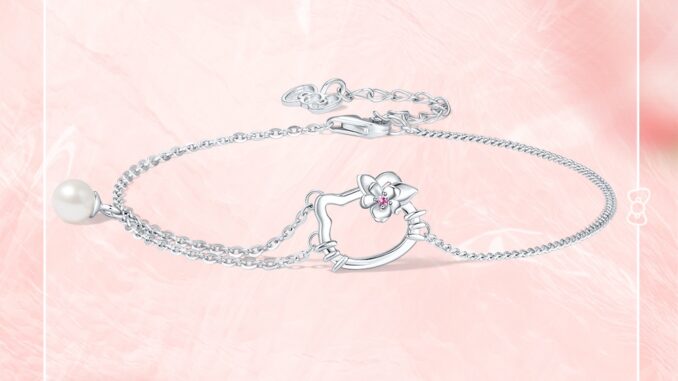 2024 New Cartoon Bracelet Hello Kitty Cat Bracelet Camellia Bracelet Female Sanrio Kitty Pearl Jewelry Gift 2024 New Cartoon Bracelet Hello Kitty Cat Bracelet Camellia Bracelet Female Sanrio Kitty Pearl Jewelry Gift