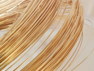 สายลวดทองแดง ชุบทอง 14K ทรงสี่เหลี่ยม แฮนด์เมด สําหรับทําเครื่องประดับ สร้อยข้อมือ DIY