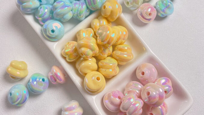 ลูกปัดอะคริลิค หลากสี 16 มม. 50 ชิ้น สําหรับทําพวงกุญแจโทรศัพท์ DIY