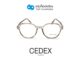 CEDEX แว่นตากรองแสงสีฟ้า ทรงหยดน้ำ (เลนส์ Blue Cut ชนิดไม่มีค่าสายตา) รุ่น FC9005-C4 size 52 By ท็อปเจริญ