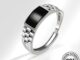 ATHENA JEWELRY เงิน 925 แหวน แท้ ต้นฉบับ แฟชั่น เครื่องประดับ เกาหลี จัตุรัสย้อนยุค Silver ผู้ชาย เครื่องประดับ R271
