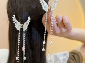 ร้านไทย ส่งของไว 2022 กิ๊บติดผมหรูหรากิ๊บติดผมโลหะไข่มุกเพชรปีกนางฟ้ากิ๊ฟติดผมแฟชั่ีน กิ๊บหนีบผมโลหะสวยสวย