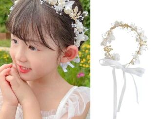ที่คาดผม ริบบิ้นคริสตัล รูปดอกไม้ ประดับไข่มุก แฮนด์เมด กันลื่น สําหรับงานแต่งงาน