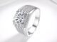 3ct Moissanite Diamond Men Ring Silver 925