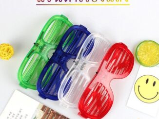 Glanxuan แว่นตาเรืองแสง ""มีหลอดไฟ LED"" แว่นตาเรืองแสง คริสต์มาส Luminous glasses