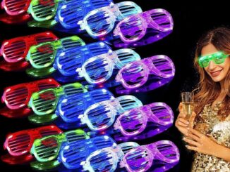 แว่นตาเทคนิค มีไฟ LED เรืองแสงในที่มืด พร็อพสําหรับปาร์ตี้ฮาโลวีน