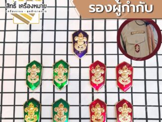 เข็มผู้กำกับลูกเสือ รองผู้กำกับลูกเสือ เข็มผู้อำนวยการ รองผู้อำนวยการลูกเสือ ทุกระดับ กรรมการบริหาร แบบขาเข็มกลัด