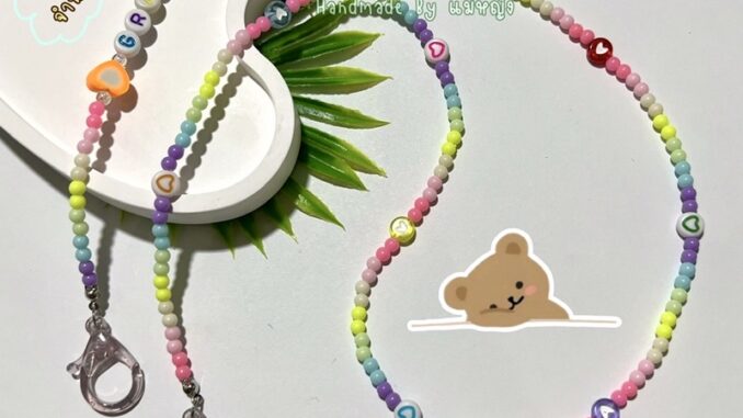 สายคล้องแมส ใส่ชื่อ‼️ฟรี‼️ ไม่จำกัดจำนวนตัวอักษร 39 บาท 3 เส้น 99 บาท สายคล้องแมสลูกปัด สายคล้องแมสลูกปัดใส่ชื่อ
