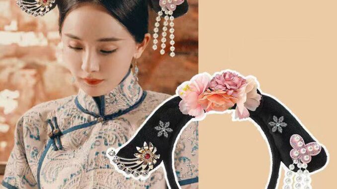 Ag ที่คาดผม รูปธงจีนโบราณ น่ารัก สําหรับเด็กผู้หญิง