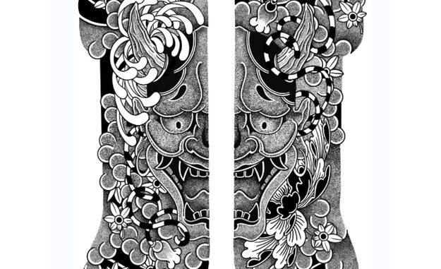 【COCO Magic tattoo】สติกเกอร์รอยสักชั่วคราว กึ่งถาวร กันน้ํา ติดทนนาน 15 วัน 48 ซม.*34 ซม.