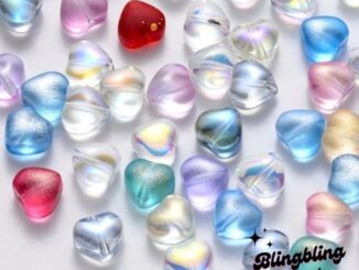 ⋞พร้อมส่ง⋟ ลูกปัดแก้ว หัวใจ 6 มิล 10 ชิ้น