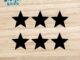 ตัวรีดดาว (set ยกแผง) 1/2/2.5/5/10 cm Star รีดได้บนทุกเนื้อผ้า ดาวเสื้อนักเรียน เนื้อเรียบ สกรีน กระเป๋า