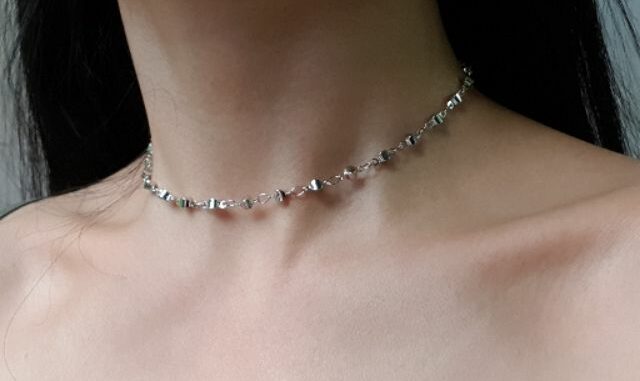 Dot dot necklace สร้อยคอลายจุด สร้อยคอจุด เท่ๆ