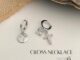 GLAMOR✨ต่างหูไม้กางเขน CROSS ของขวัญ Valentine ต่างหูเงินแท้ ต่างหูเพชร cz ต่างหูแฟชั่น ตุ้มหูเงินแท้ ต่างหูผู้หญิง