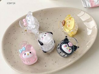 Xinyia1 กิ๊บติดผมหน้าม้า ลายการ์ตูนคุโรมิน่ารัก ขนาดเล็ก สีสันสดใส สําหรับเด็กผู้หญิง