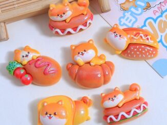 เรซิ่น diy เครื่องประดับ จี้เรซิ่น รูปการ์ตูนลูกสุนัข ขนาดเล็ก แบบสร้างสรรค์ diy สําหรับตกแต่งผม กิ๊บติดผม
