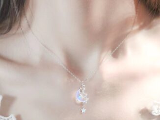 สร้อยคอโซ่ จี้รูปดาว ดวงจันทร์ เครื่องประดับแฟชั่น สําหรับผู้หญิง